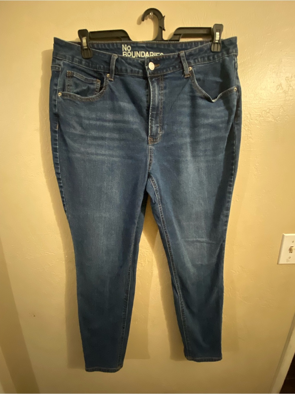 No Boundaries Dark Blue Skinny Stretch Jeans